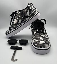 Heelys Pro 20 Prints Skate Shoes Kids Youth Size 3 Camouflage Black White Gray