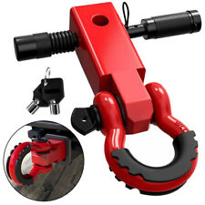 2 Tow Shackle Hitch Receiver Heavy Duty 34 D-ring Recovery For Truck Jeep Suv