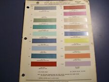 1959 Pontiac Car Colors Paint Chips Set -ppg Ditzler