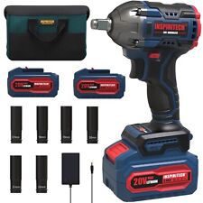 Inspiritech Power Impact Wrench 12 Inch Cordless With 2 Batteries