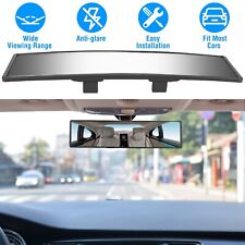 11.4in Clip-on Car Rear View Mirror Universal Wide Angle Convex Anti-glare Glass