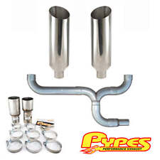Chevy 6.5l C2500 3500 Diesel Stainless 10 Miter Pypes Dual Stack Exhaust Kit