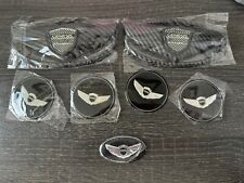 2011-2016 For Hyundai Genesis Coupe Matte Black Wing Emblem Wheel Stickers