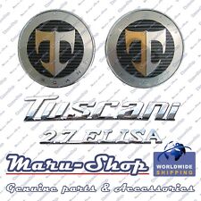 Hoodtailgate Lettering Logo Badge Emblem Set For 0708 Hyundai Tiburontuscani