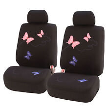 Butterfly Embroidery Cloth Car Seat Covers Fit For Truck Suv Van - Front Seats