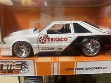 Jada Toys 1989 Ford Mustang Gt Fox Body Texaco W Upgrading Chrome Rims