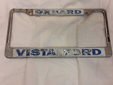 Oxnard Vista Ford California Car Dealership Metal License Plate Frame