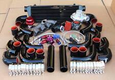 Diy Black Intercooler Turbo Kit For Civic D15 D16 D-series Manifoldoil Line Kit