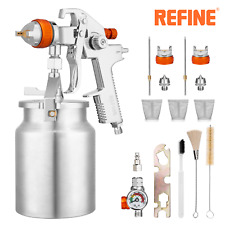 Refine Auto Spray Gun Kit 1000cc 1.7mm 2.0mm Nozzle Car House Air Paint Sprayer