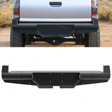 Black Carbon Steel Rear Step Bumper Fit For 2005-2015 Toyota Tacoma