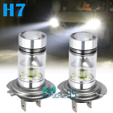 2x H7 Led Headlight Bulbs Conversion Kit High Low Beam Super Bright 6500k White