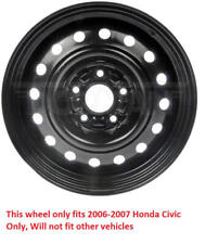 New Dorman16 Inch Steel Replacement Wheel Rim Each For 06-07 Honda Civic