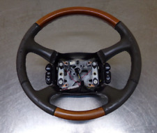 Chevrolet Gmc Tahoe Suburban Yukon Steering Wheel 98-02 Brown Leather Wood