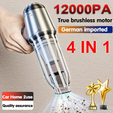 4 In 1 Car Vacuum Cleaner 12000pa Air Blower Wireless Handheld Rechargeable Mini