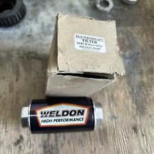 Weldon Pump Llc Weq12100ssn Fuel Filter Inline Billet Aluminum Black Clear Anodi