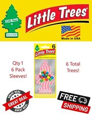 Little Trees 60348 Bubble Gum Hanging Air Freshener For Car Home 6 Pack