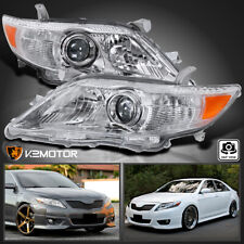 Clear Fits 2010-2011 Toyota Camry Projector Headlights Assembly Lamps Leftright