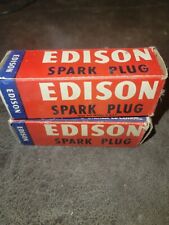 2 Vintage 37ts Edison Spark Plugs. New Old Stock Same Day Free Shipping