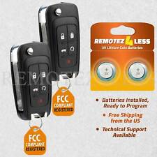2 For 2010 2011 2012 2013 2014 2015 2016 Chevrolet Cruze Remote Car Key Fob