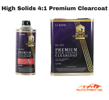 Premium High Solids Clear Coat Gallon Quart Act 41 Mix Car Vehicle Auto Kit