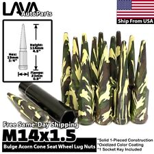20x Camo Tactical 14x1.5 Spike Lug Nuts Fit Toyota Lexus Steel Aftermarket Rims