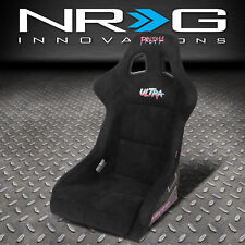 Nrg Innovations Frp-302bk-ultra Large Prisma Fixed Back Bucket Racing Seat Black