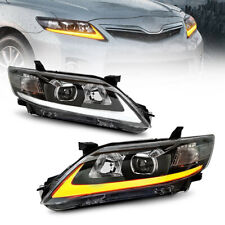 Led Drl Headlights Assembly W Dynamic Turn Light For 2010-2011 Toyota Camry