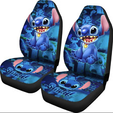 Blue Stitch Lilo And Stitch Cartoon Car Seat Covers