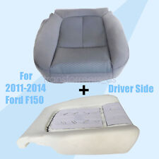 For Ford F-150 2011-2014 Driver Bottom Seat Cover Steel Gray Foam Cushion