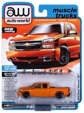 2023 Auto World 164 Orange 2006 Silverado Ss Pickup Truck Nip