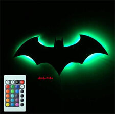 Batman Logo Led Night Light Wireless Remote Control Wall Lamp Bedroom Atmosphere