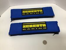 Vintage Schroth Racing Tuning 2 Blueyellow Pads For Racing Harness 1 Pair.