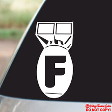 Fbomb F-bomb Vinyl Decal Sticker Car Truck Rear Window Bumper Laptop Funny Jdm