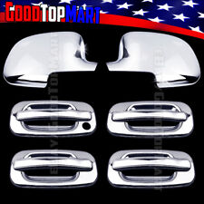 For Chevy Avalanche 2002-2005 2006 Chrome Covers Set Full Mirrors4 Doors Wo Pk