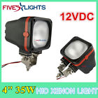 Pair 4in 35w Flood Beam Hid Xenon Light Fit Off Road Boat Roof Truck Vehicle