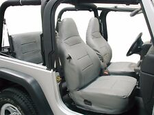 For 1997-2002 Jeep Wrangler Tj Sahara S.leather Custom Made Fit Seat Covers Grey
