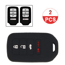 2pcs Silicone Key Fob Cover Case For Honda Accord Civic Crv Ridgeline 4 Buttons