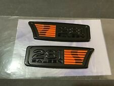S281 Emblems Of Saleen 281 Emblem New Never Installed Gloss Black Orang -1pair