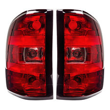 Us 2pcs Tail Lights Rear Lamp Black Clear For 07-2013 Chevy Silverado 15002500