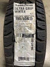 1 New 195 65 15 Goodyear Ultra Grip Winter Tire