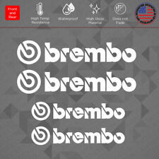 Car Wheel Brake Caliper Brembo Racing Sticker Decal Logo Decoration Sport White
