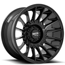 22x10 Moto Metal Wheels Mo807 Shockwave Gloss Black Off-road Rims4pcs