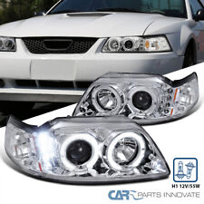 Fits 1999-2004 Ford Mustang Led Halo Projector Headlights Head Lamps Leftright