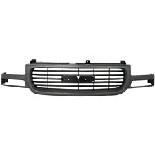 Grille Assembly For 1999-2002 Gmc Sierra 1500 2000-06 Yukon Plastic Silver Shell