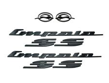 3x Gloss Black Rear Quater Panel Badges Right Left For 94-96 Impala Ss Emblems