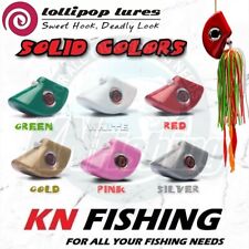 Lollipop Lures Tenzo Solid Color Tai Rubber Slider Jigs Boat Fishing 80gr -180gr