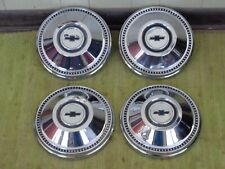 1967 Chevrolet Dog Dish Hubcaps 10 12 Set Of 4 Chevy 67 Impala Caprice Bel Air