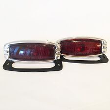 1 Pair 1941-48 Chevy Tail Lights With Rubber Body Gaskets -hot Rodclassic Truck