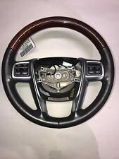 12 13 14 15 16 Chrysler Town Cntry Oe Steering Wheel Wood Leather Brown Heated