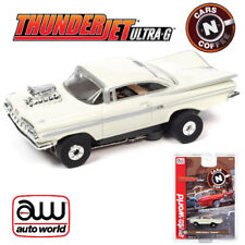 Auto World Thunderjet 1959 Chevy Impala Street Rod Wblower White Ho Slot Car